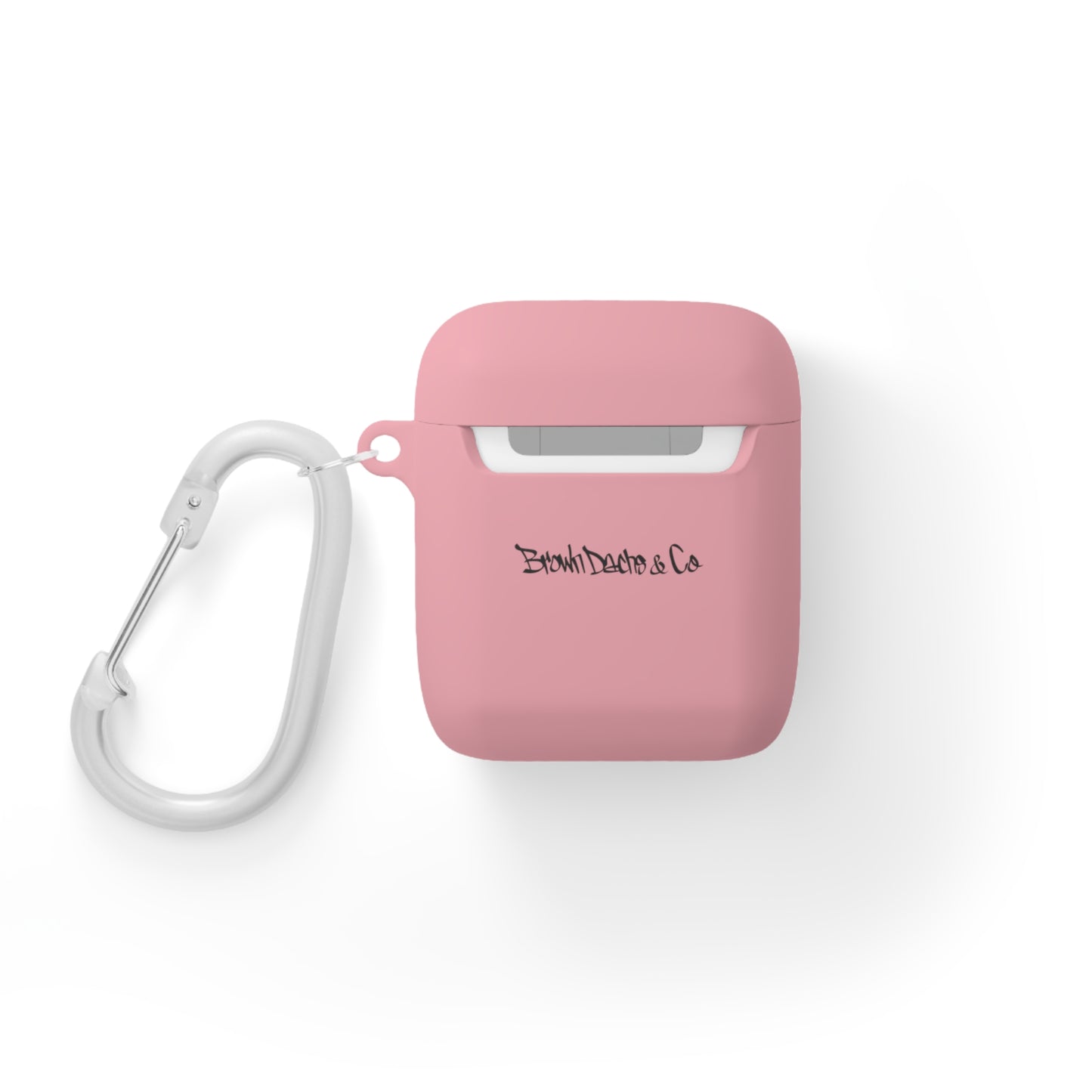 Brown Dachs Airpod Case - Pink