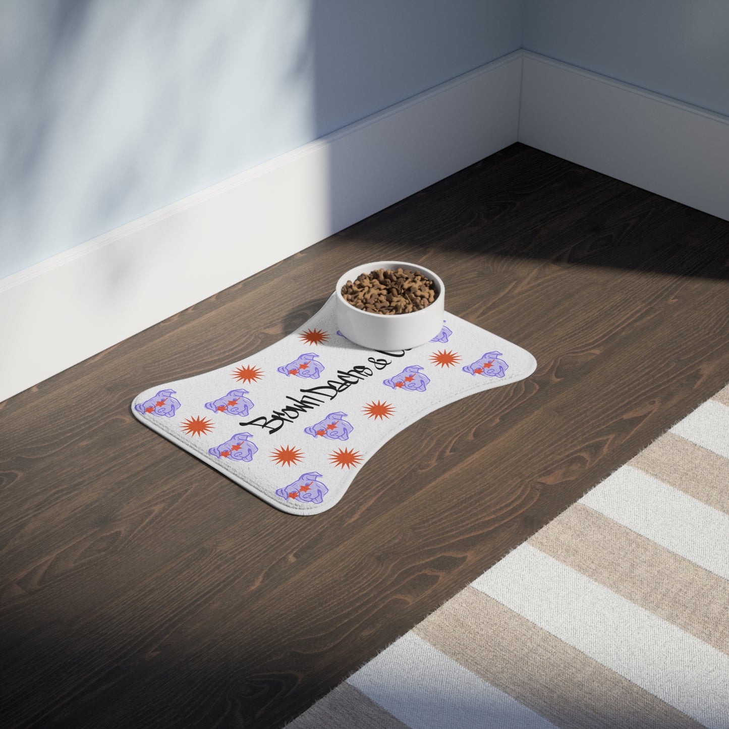 Brown Dachs Pet Feeding Mat