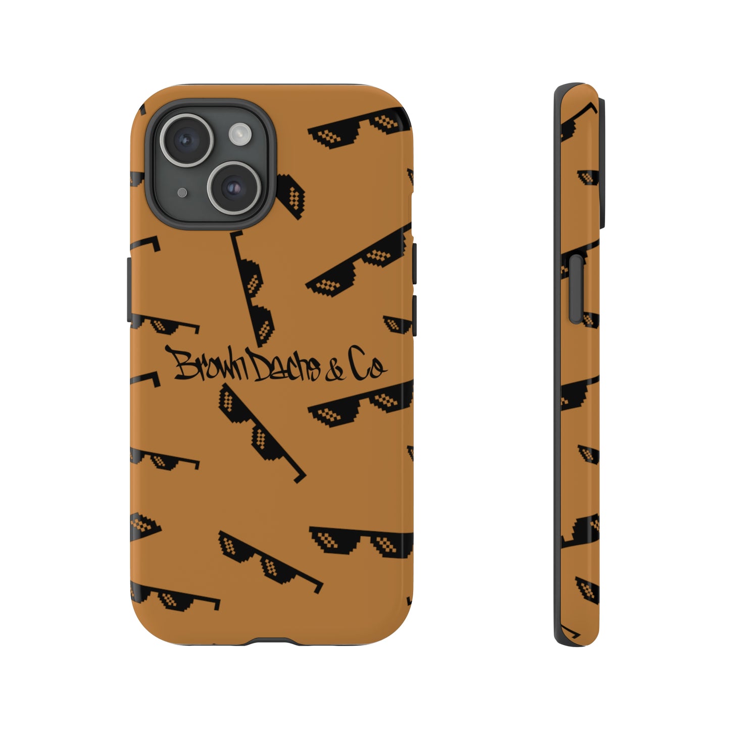 Brown Dachs "Deal With It Sunnies" iPhone 15 Phone Case